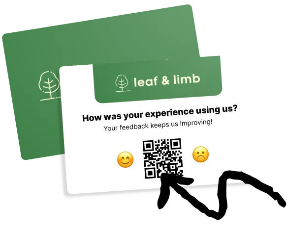 A mock of a business card.